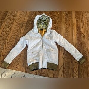 tokidoki White Hoodie with Gold Interior and gold Details